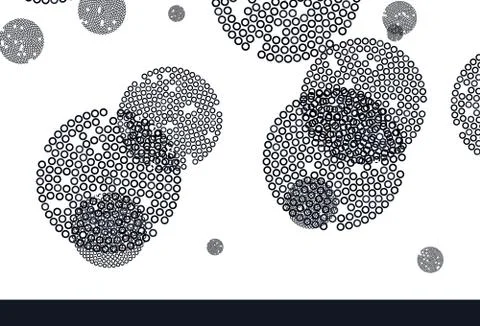 Light Gray vector pattern with spheres. Stock Illustration