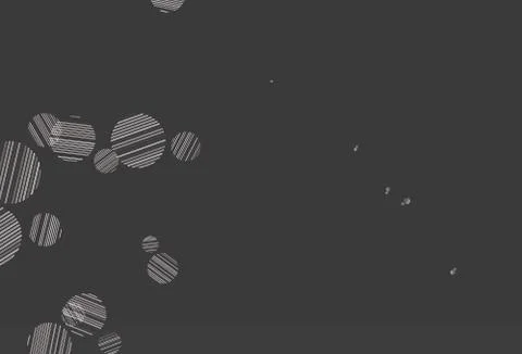 Light Gray vector pattern with spheres. Stock Illustration