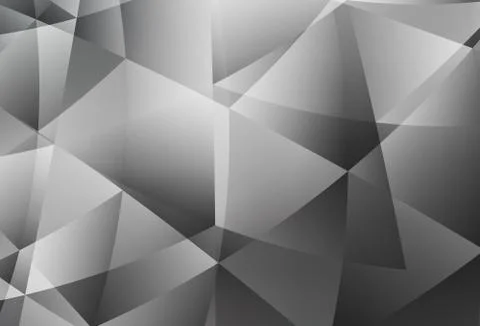 Light Gray vector polygon abstract background. Stock Illustration