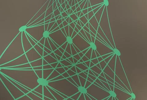 Light Gray vector template with artificial intelligence structure. 库存插图