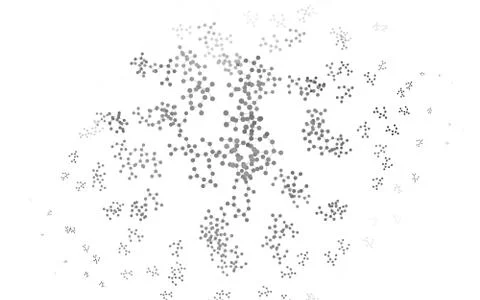 Light Gray vector template with artificial intelligence structure. Illustrazione stock