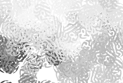 Light Gray vector template with chaotic shapes. Illustrazione stock