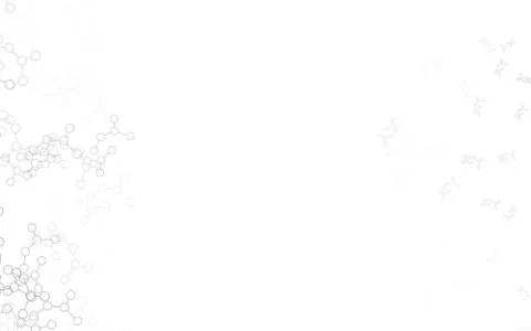 Light Gray vector texture with artificial intelligence concept. Illustrazione stock
