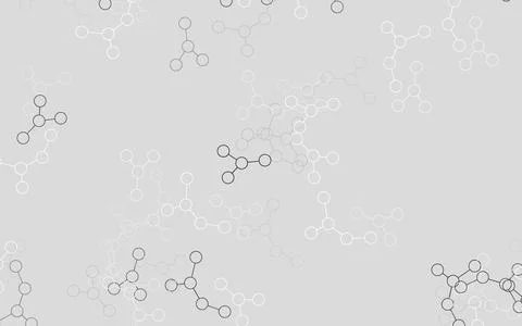 Light Gray vector texture with artificial intelligence concept. Stock Illustration