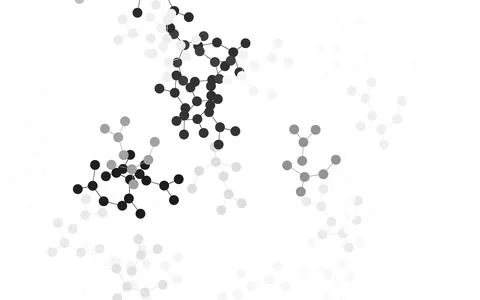 Light Gray vector texture with artificial intelligence concept. Illustrazione stock