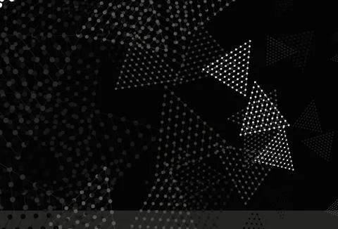 Light Gray vector texture with triangular style with circles. Stock Illustration