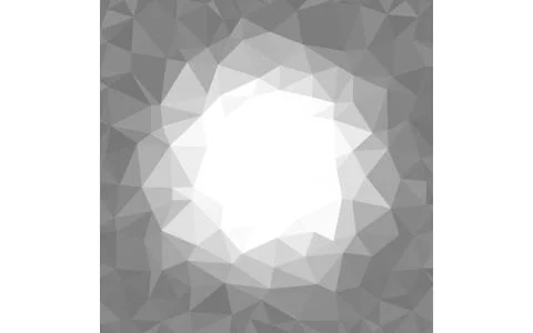 Light Gray, White circle  triangular low poly, Mosaic pattern Background, Vec Stock Photos