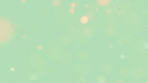 Light green 3d bokeh lights dreamy camera effect social media background Stock Footage 300772442
