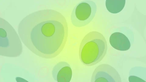 Light green abstract bubbles and geometric forms motion a soft background Stock-Footage 335852149