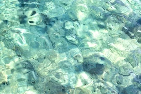 Light green abstract stone texture or underwater. Random surface. Stock Photos