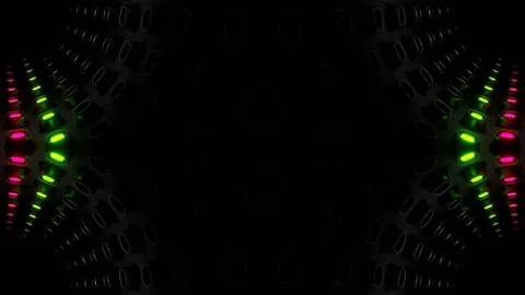 Light Green and Pink Cylindrical Strobe Kaleidoscope Background VJ Loop in 4K 库存影片 336326832