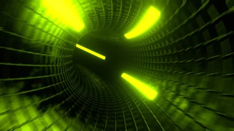 Light Green and Pink Infinity Neon Portal Background VJ Loop l 4K Stock Footage 298195302