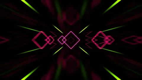 Light Green and Pink Strobe Neon Rhythm Tunnel Background VJ Loop in 4K Stock Footage 310294780