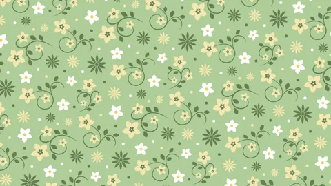 Light green background with flowers Stock Footage 109618082