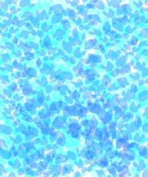 Light green blue leaves patterned illustration on white background Stock Illustration