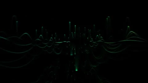 Light Green Blue Waves Loop Motion Background Stock Footage 274372568