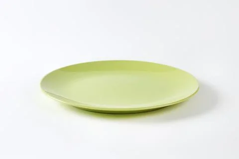 Light green ceramic dinner plate Stock Photos