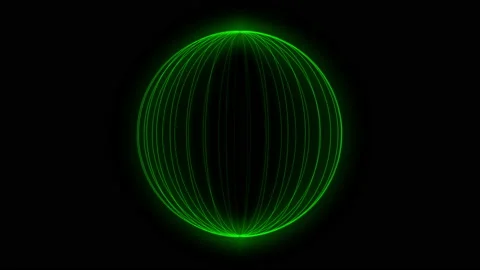 Light Green Circle to world  Stock Footage 139835438