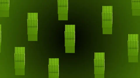 Light green color 3d rotating star model with glowing wireframe Stock-Footage 227466606