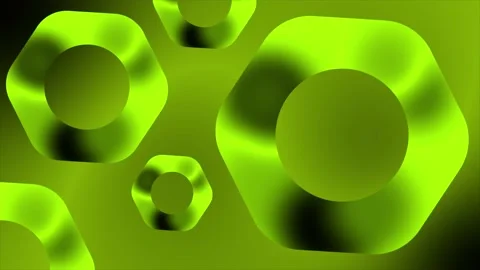 Light green color abstract pattern rotating hexagonal shape background 動画素材 222033596