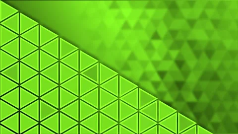 Light green color flickering Triangular shapes pattern background Stock Footage 217906898