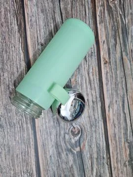 A light green drinking Stock Photos