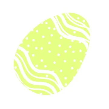 Light green Easter Egg vector illustration for decor Stock Illustration