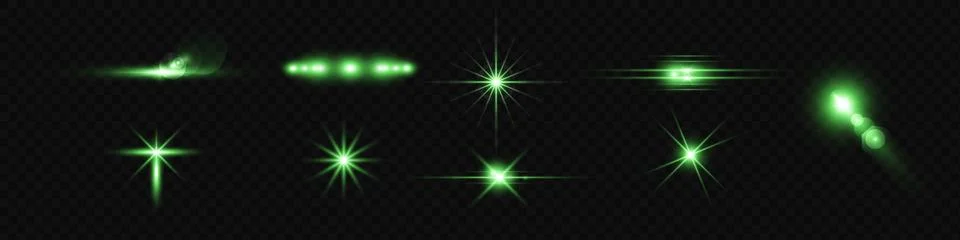 Light green effect reflections, neon illumination in white colors. Stock Illustration