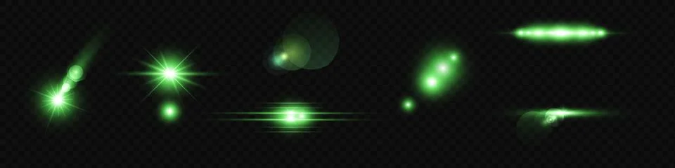 Light green effect reflections, neon illumination in white colors. Bright light Stock Illustration