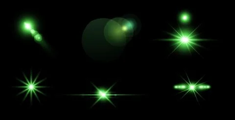 Light green effect reflections, neon illumination in white colors. Bright light Stock Illustration