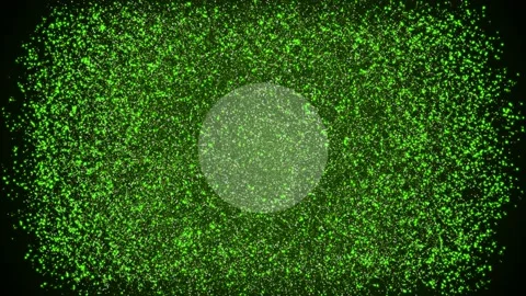Light green exploding particles background Stock Footage 172170024