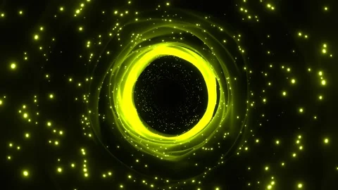 Light Green Fantastic Light Vortex with glowing particles Background VJ Loop Stock Footage 344096978
