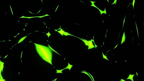Light Green Flowing Strange Changing Abstract Background VJ Loop in 4K Stock Footage 308534144