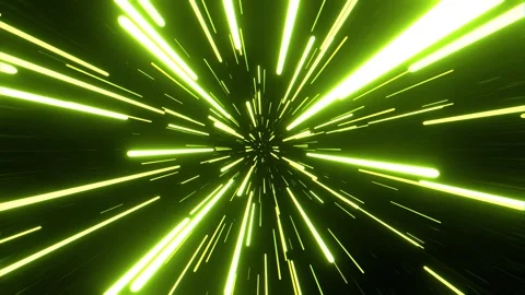 Light Green Hyper Space Jump Background VJ Loop l 4K Stock Footage 301620802