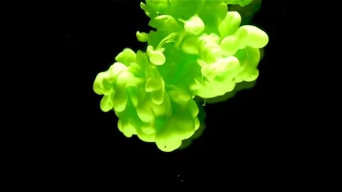 Light Green INK Stock Footage 85643041