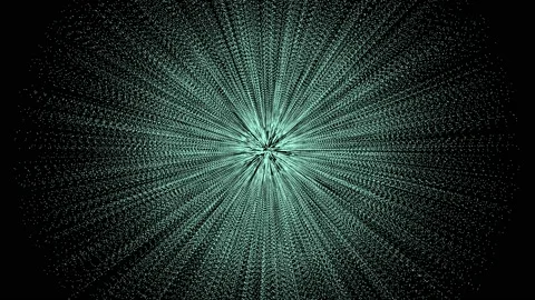 Light green lines appear from the center of the screen Stock Footage 162979435