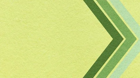 Light green paper texture background with sage, mint chevron corner stripes.. Stock Photos
