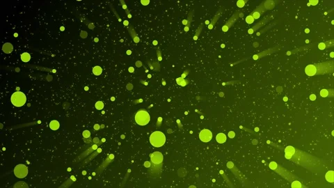 Light green particles with light green light rays background Stock Footage 220661363