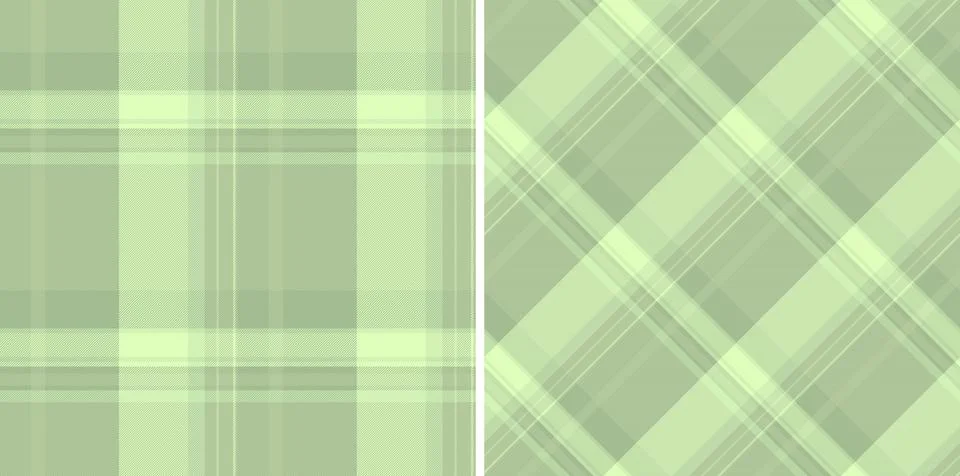 Light green plaid patterns, ideal for background textures and creative projec Stock Illustration