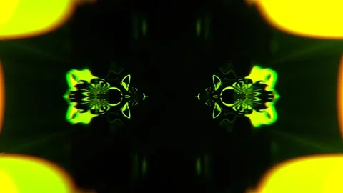 Light Green Psychedelic Transforming Pattern Background VJ Loop in 4K Stock Footage 344099776