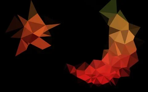 Light Green, Red vector abstract polygonal cover. Ilustración de archivo