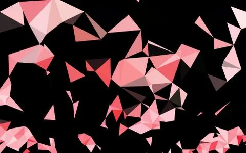 Light Green, Red vector abstract mosaic pattern. Stock Illustration