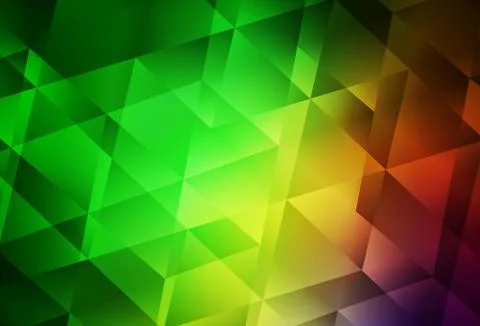 Light Green, Red vector abstract polygonal background. イラスト素材