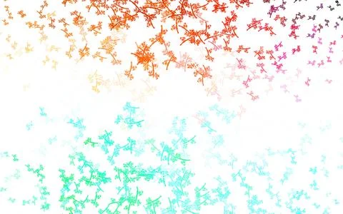 Light Green, Red vector abstract pattern with branches. Stock Illustration