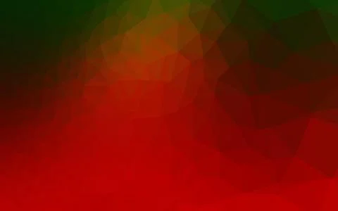 Light Green, Red vector abstract polygonal layout. Stock Illustration