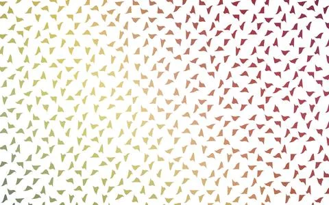 Light Green, Red vector abstract pattern made up of colored triangles on whit Stock Illustration