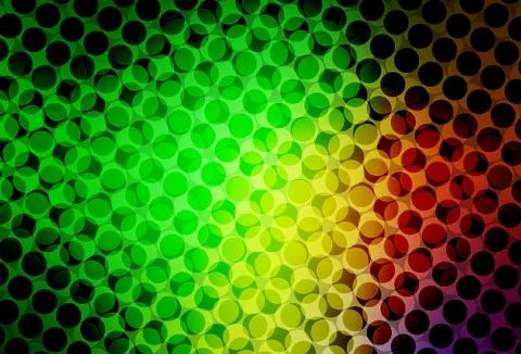 Light Green, Red vector backdrop with dots. Illustrazione stock