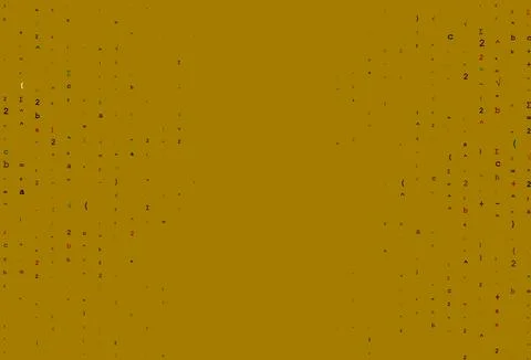 Light Green, Red vector backdrop with algebra elements. 스톡 일러스트