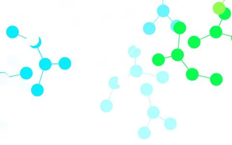 Light Green, Red vector backdrop with artificial intelligence data. 스톡 일러스트