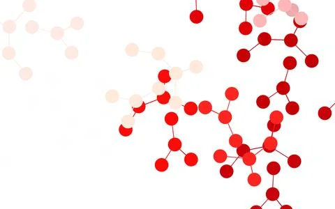 Light Green, Red vector backdrop with artificial intelligence data. Stock Illustration